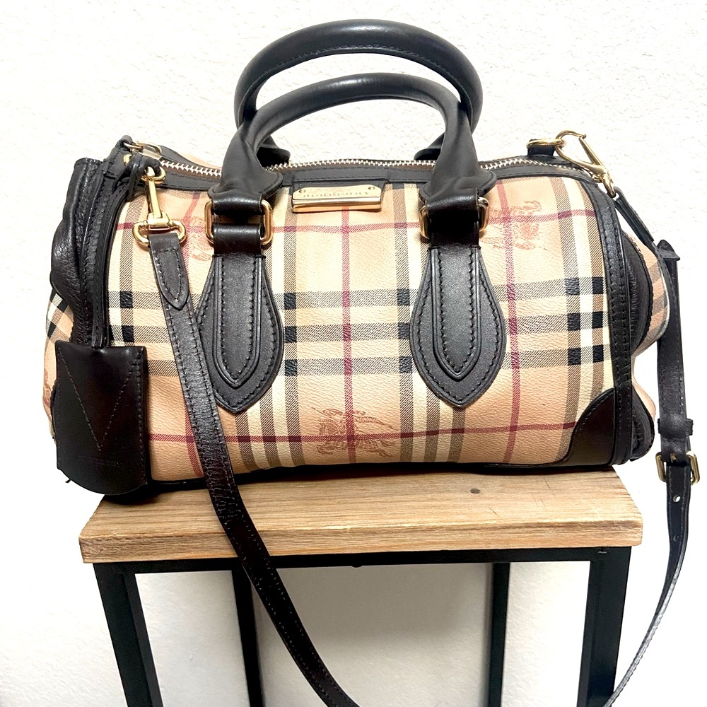 Burberry handbag with cross body strap